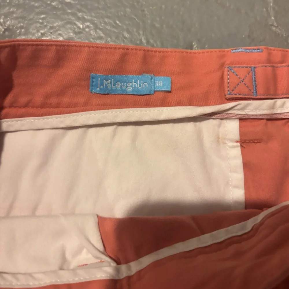 J. McLaughlin Men's Coral and Navy Flat Front Shorts Bundle‎